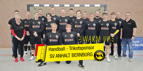 Bernburg: Neue Aufwärm-Trikots für die 2. Männermannschaft