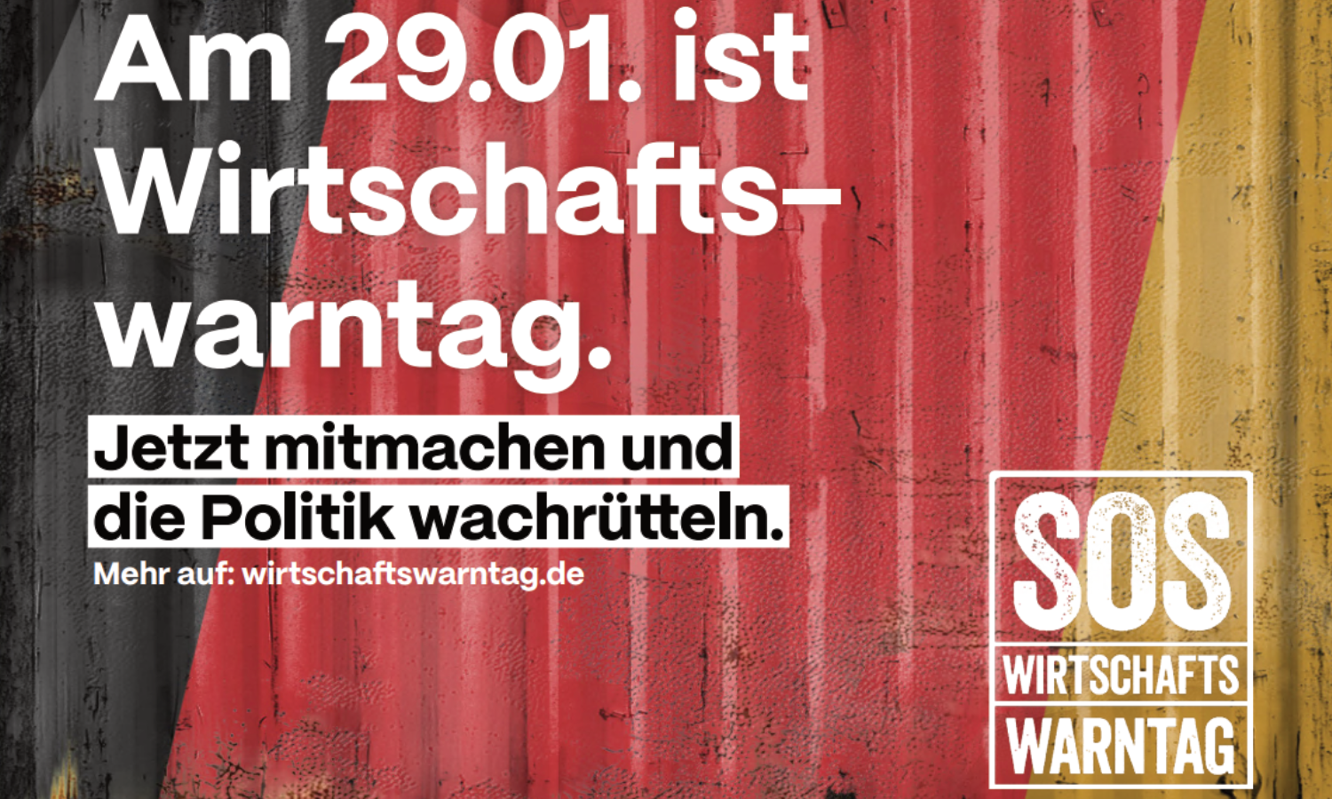 Am 29.01.2025 ist Wirtschaftswarntag!